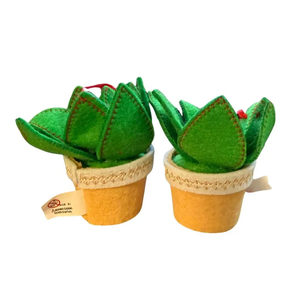 Target Wondershop Felt Succulent Ornament - 2023 RARE Set of 2